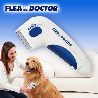 Hallupets কুকুর পোষা বৈদ্যুতিক Flea কম্ব রিমুভার বৈদ্যুতিক Flea এবং টিক চিরুনি