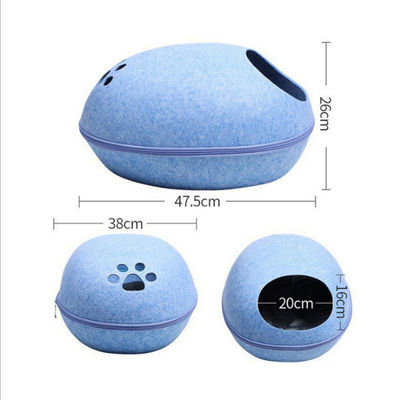পরিবেশ বান্ধব Breathable Cute Detachable Egg Shape Dog Cat Cat Cave Cave বিছানা পোষা প্রাণীর সরবরাহের জন্য