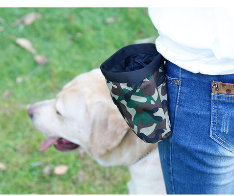 জলরোধী কোমর ব্যাগ Camo পোষা বহিরঙ্গন আনুষাঙ্গিক প্রশিক্ষণ কুকুর জলখাবার ব্যাগ