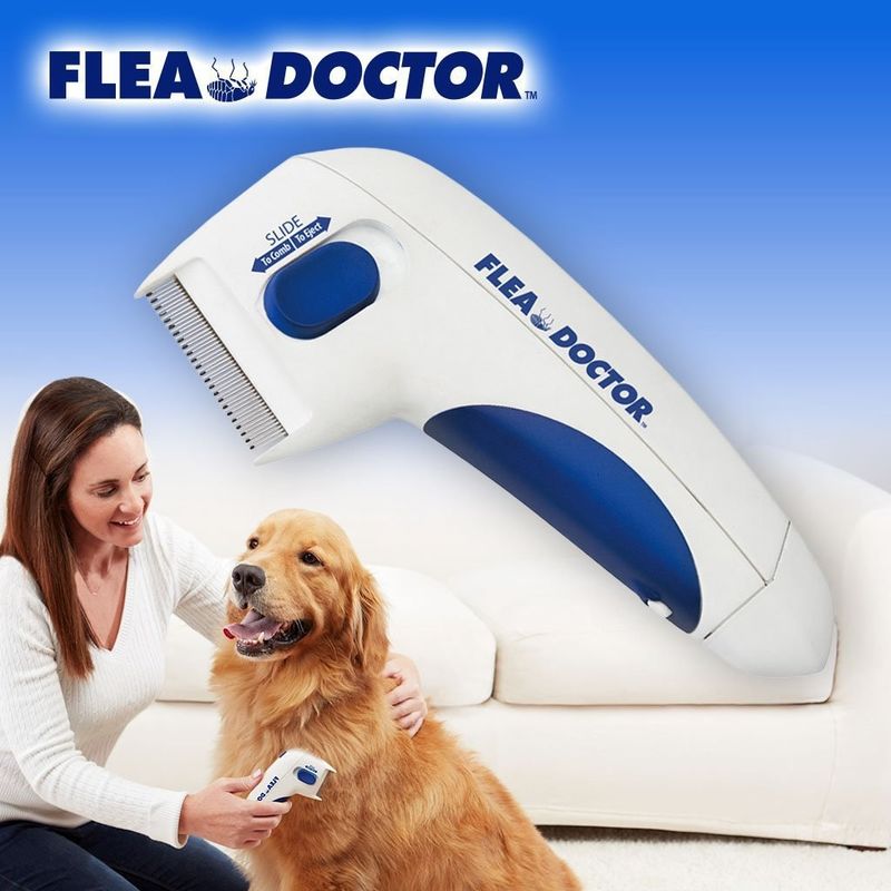 Hallupets কুকুর পোষা বৈদ্যুতিক Flea কম্ব রিমুভার বৈদ্যুতিক Flea এবং টিক চিরুনি