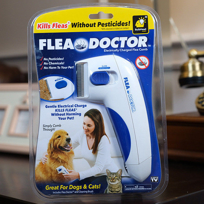 Hallupets কুকুর পোষা বৈদ্যুতিক Flea কম্ব রিমুভার বৈদ্যুতিক Flea এবং টিক চিরুনি