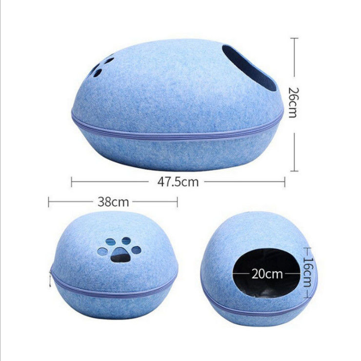 পরিবেশ বান্ধব Breathable Cute Detachable Egg Shape Dog Cat Cat Cave Cave বিছানা পোষা প্রাণীর সরবরাহের জন্য