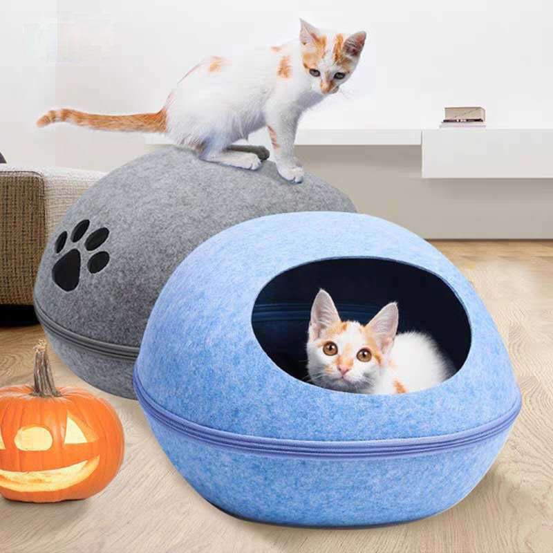 পরিবেশ বান্ধব Breathable Cute Detachable Egg Shape Dog Cat Cat Cave Cave বিছানা পোষা প্রাণীর সরবরাহের জন্য