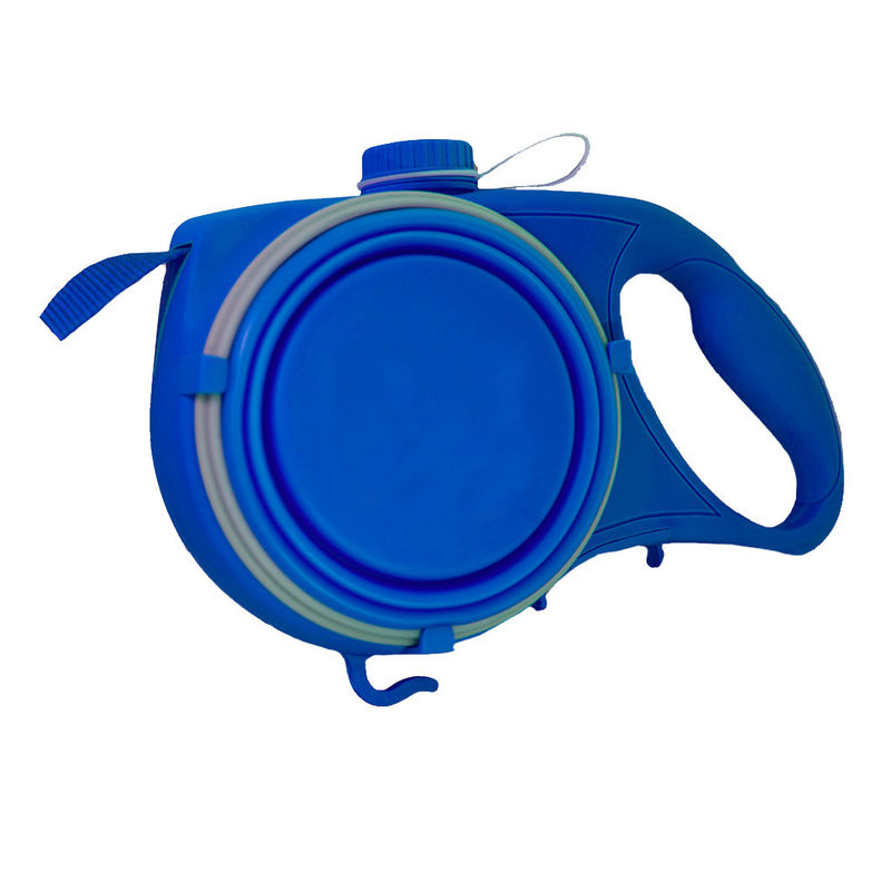 Foldable কাপ মুটি ফাংশন 5 সঙ্গে 1 মধ্যে দড়ি কুকুর Leash জলের বোতল