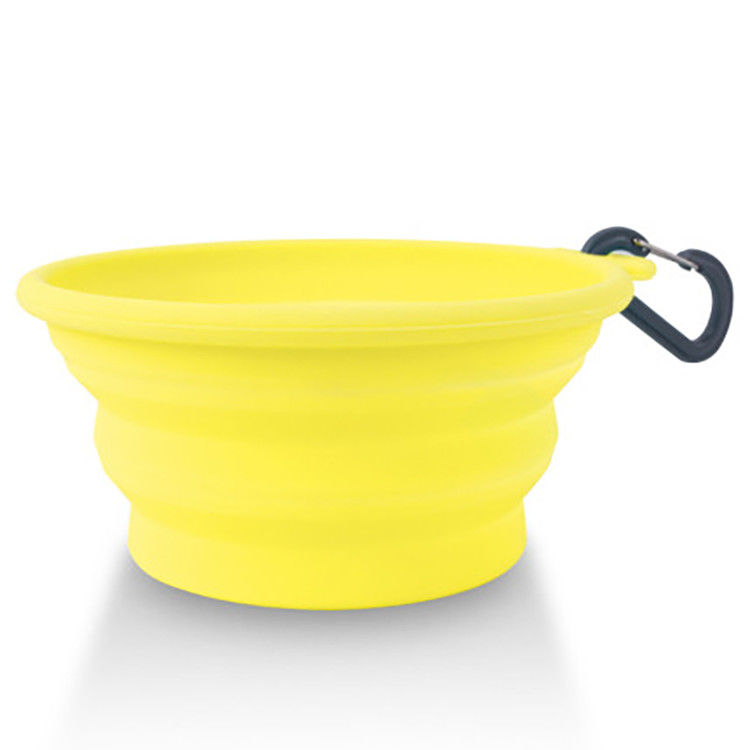 365ml 685ml সিলিকন Collapsible কুকুর ওয়াটার বাটি বহিরঙ্গন কার্যকলাপের জন্য