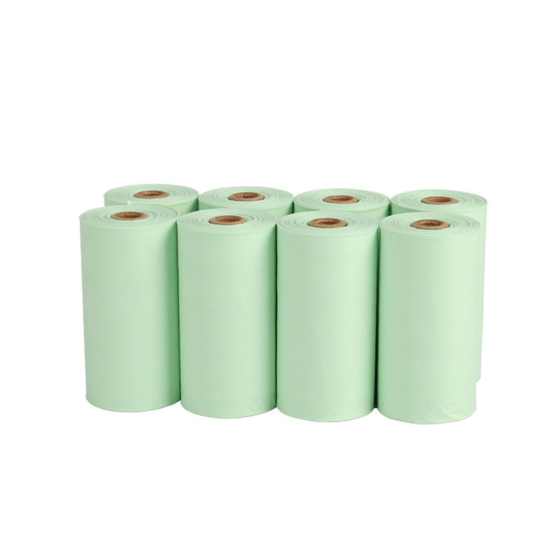 BSCI Cornstarch Dog Poop Bags 100% কম্পোস্টেবল বায়োডিগ্রেডেবল Poop ব্যাগ