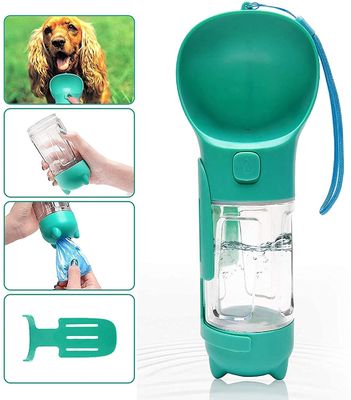 Poop ব্যাগ এবং স্কুপ BPA ফ্রি পোষা পানীয় বাটি সঙ্গে 1 কুকুর জল বোতল 2 হাঁটা